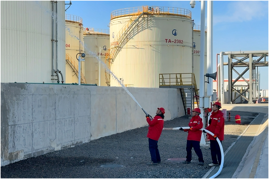 沧州渤海新区港坤船舶燃料有限公司组织开展仓库应急演练